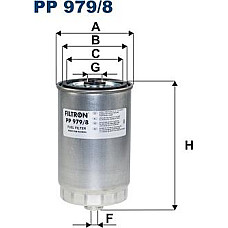 Filtru combustibil HYUNDAI ACCENT III GETZ GRAND SANTA FE GRANDEUR H-1 I30 I40 I I40 I CW IX20 IX55 MATRIX SANTA HYUNDAI GETZ (TB), Hatchback, 06.2001 - 01.2011 Filtron PP 979/8