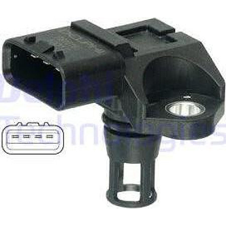 Senzor.presiune supraalimentare Senzor de presiune la galeria de admisie 4 pin OPEL ASTRA H ASTRA H CLASSIC ASTRA OPEL ASTRA J (P-J/SW/V), Sedan, 06.2012 - Delphi PS10163