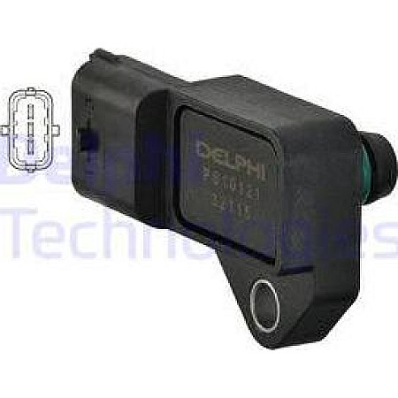 Senzor.presiune supraalimentare Senzor de presiune la galeria de admisie 3 pin OPEL ASTRA G ASTRA H CORSA C CORSA VAUXHALL CORSA Mk III (S07), Hatchback, 07.2006 - 08.2014 Delphi PS10121