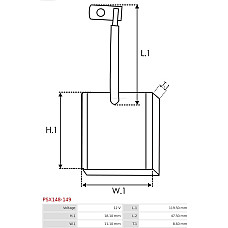 Perie, electromotor AS-PL PSX148-149