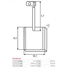 Perie, electromotor AS-PL PSX148-157
