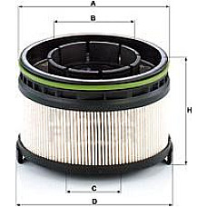 Filtru combustibil MERCEDES A V177 A W177 B SPORTS TOURER W247 C A205 C C205 C T-MODEL S205 C T-MODEL S206 C W205 MERCEDES-BENZ SPRINTER 4-t (907, 910), Cadru de sprijin, 02.2018 - Mann-Filter PU 11 002 z KIT
