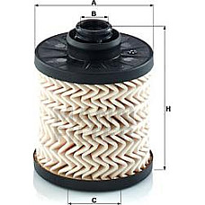 Filtru combustibil cu garnitura DS DS 3 DS 4 DS 5 CITROEN BERLINGO BERLINGO MULTISPACE BERLINGO-MINIVAN C3 II C3 PEUGEOT 5008 II (MC_, MJ_, MR_, M4_), Dubita, 12.2016 - Mann-Filter PU 7011 z