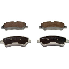 Set placute frana FORD TRANSIT V363 (FED, FFD), Cadru de sprijin, 08.2013 - QUARO QP9385