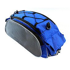 Geanta transport albastra pentru portbagajul bicicletei AVX-RW2B