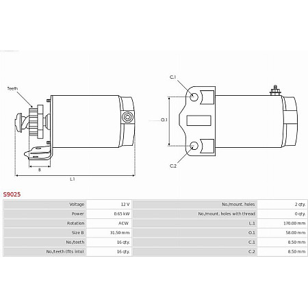 Electromotor AS-PL S9025