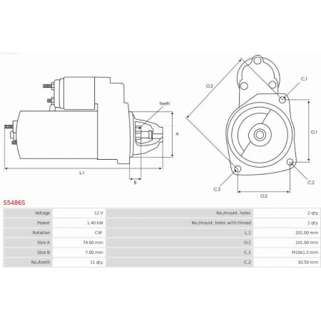 Electromotor AS-PL S5486S