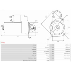 Electromotor RENAULT MEGANE III (DZ0/1_), Compartiment, 11.2008 - AS-PL S5176