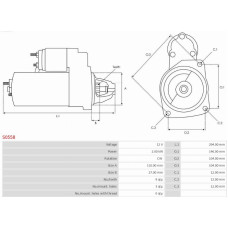 Electromotor FIAT DUCATO (280_), Cadru de sprijin, 07.1982 - 08.1990 AS-PL S0558