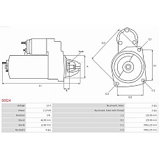 Electromotor FIAT MAREA (185_), Sedan, 05.1996 - 12.2007 AS-PL S0524