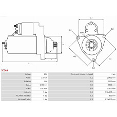 Electromotor CHEVROLET MATIZ II (M200, M250), Hatchback, 03.2005 - AS-PL S0169