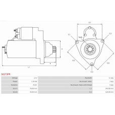 Electromotor VW GOLF VI Variant (AJ5), Van, 07.2009 - 05.2014 AS-PL S0273PR
