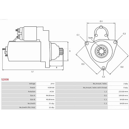 Electromotor AS-PL S2008