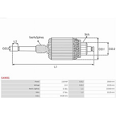 Armatura,demaror AS-PL SA9001