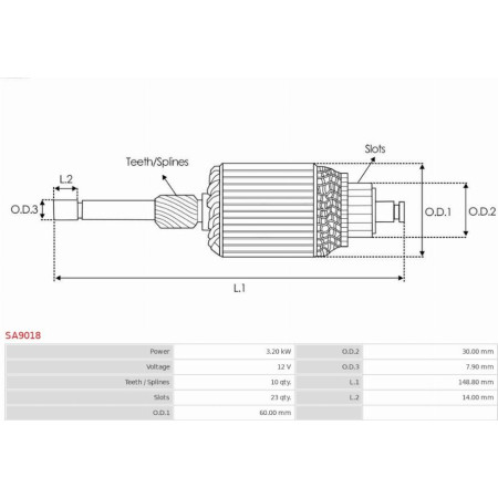 Armatura,demaror AS-PL SA9018