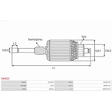 Armatura,demaror AS-PL SA0010