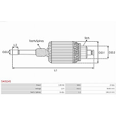 Armatura,demaror AS-PL SA0114S