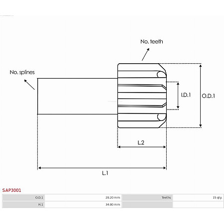 Armatura,demaror AS-PL SAP3001