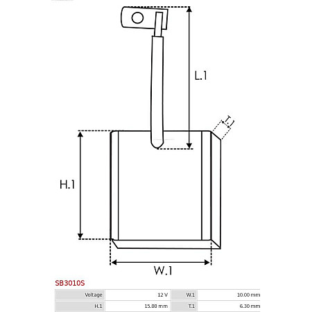 Perie, electromotor AS-PL SB3010S