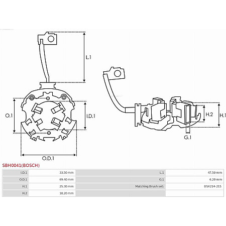 Suport perii AS-PL SBH0041(BOSCH)