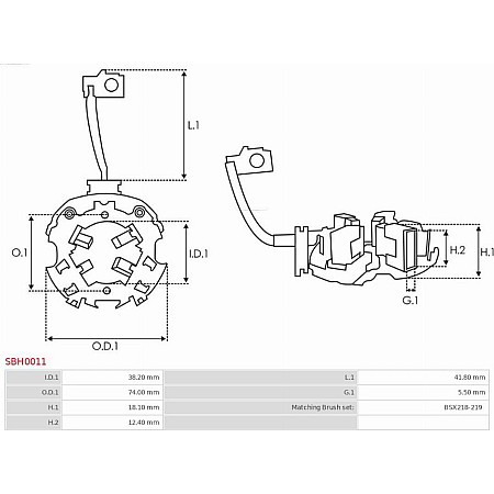 Suport perii AS-PL SBH0011