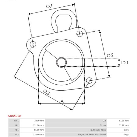 Capac soc,carburator AS-PL SBR5010