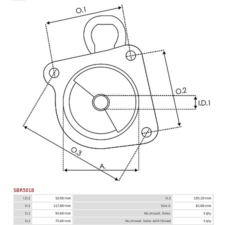 Capac soc,carburator AS-PL SBR5018