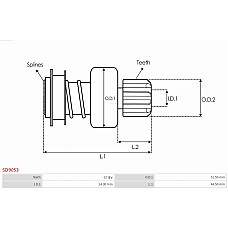 Pinion electromotor AS-PL SD9053