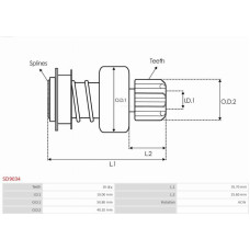 Pinion electromotor AS-PL SD9034