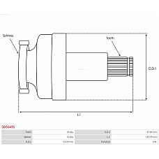 Pinion electromotor AS-PL SD5049S