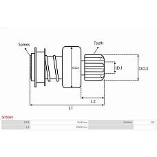 Pinion electromotor AS-PL SD5069