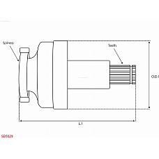 Pinion electromotor AS-PL SD5029