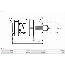 Pinion electromotor AS-PL SD5026