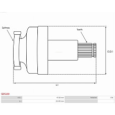 Pinion electromotor AS-PL SD5100