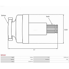Pinion electromotor AS-PL SD5120