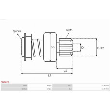 Pinion electromotor AS-PL SD6025