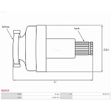 Pinion electromotor AS-PL SD2019