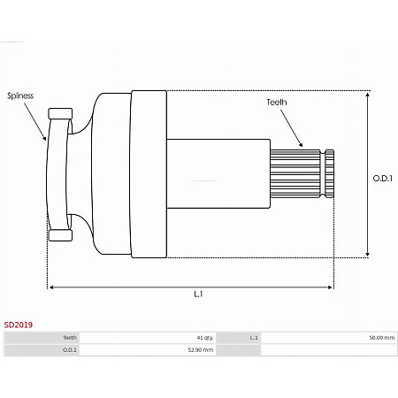 Pinion electromotor AS-PL SD2019