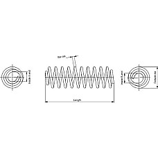 Arc spiral Fata Dreapta-Stanga se potriveste. OPEL COMBO TOUR COMBO-MINIVAN 1.7D 07.04- VAUXHALL COMBO Mk II (F25), Box/MPV, 09.2001 - 02.2012 Monroe SP3615