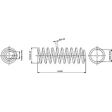 Arc spiral Fata Dreapta-Stanga se potriveste. FORD FOCUS II 1.4-1.6 07.04-09.12 FORD FOCUS II (DA_, FFS, DS), Turism, 07.2004 - 09.2012 Monroe SE3493