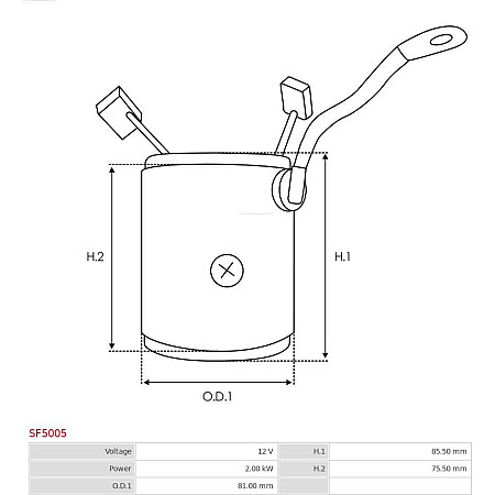 Bobina cuplaj, demaror AS-PL SF5005