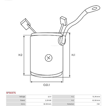 Bobina cuplaj, demaror AS-PL SF5037S