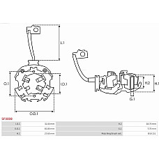 Suport perii AS-PL SF0008