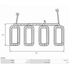 Bobina cuplaj, demaror AS-PL SF0007