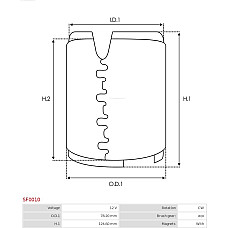 Bobina cuplaj, demaror AS-PL SF0010