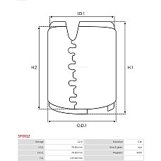 Bobina cuplaj, demaror AS-PL SF0012