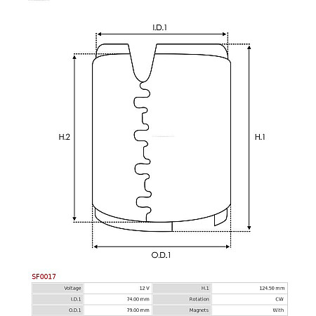 Bobina cuplaj, demaror AS-PL SF0017