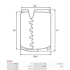 Bobina cuplaj, demaror AS-PL SF0037