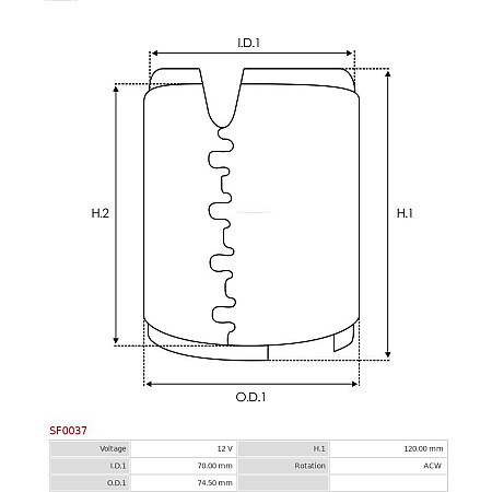 Bobina cuplaj, demaror AS-PL SF0037