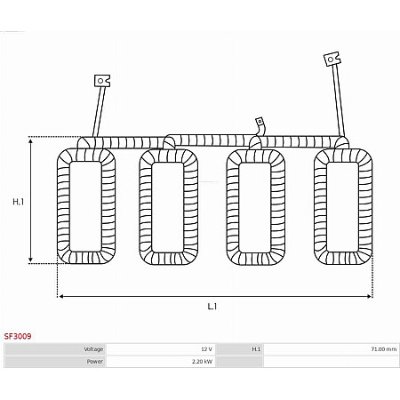 Bobina cuplaj, demaror AS-PL SF3009